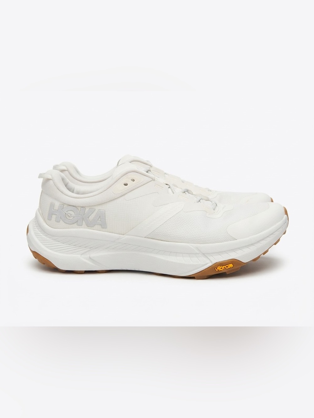 HOKA Women's Transport White Gum Sneaker Walking Shoes 8.5
